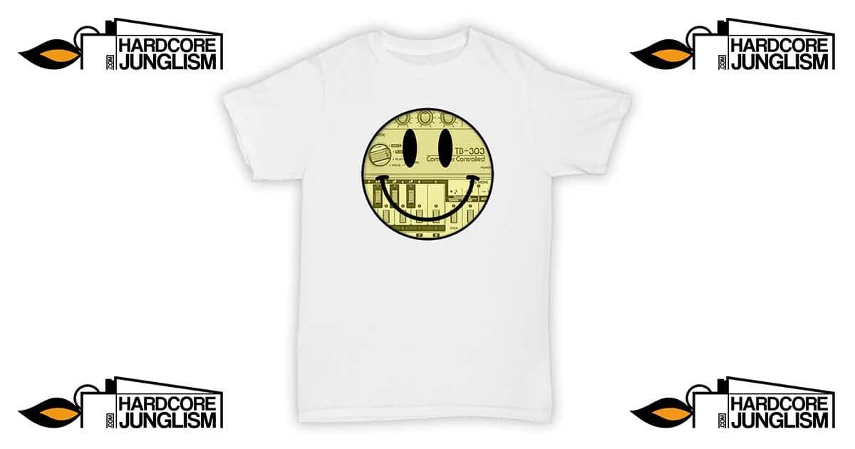 Acid 303 T Shirt White T Shirt Rave Clothing Hardcore Junglism