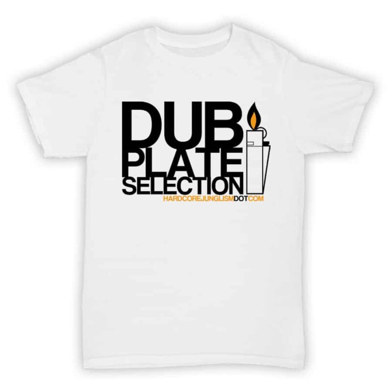 Hardcore Junglism Exclusive T Shirt - Dubplate Selection - White With Black Print