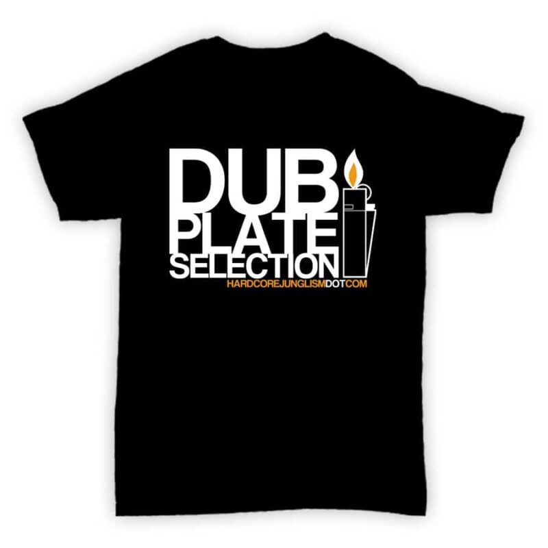 Hardcore Junglism Exclusive T Shirt - Dubplate Selection - Black With White Print