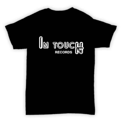 Record Label T Shirt - In Touch Records - Black With White Logo