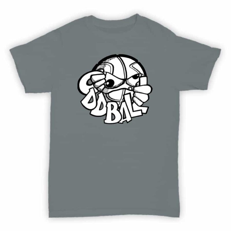 Record Label T Shirt - Oddball - Sports Grey With Black & White Logo