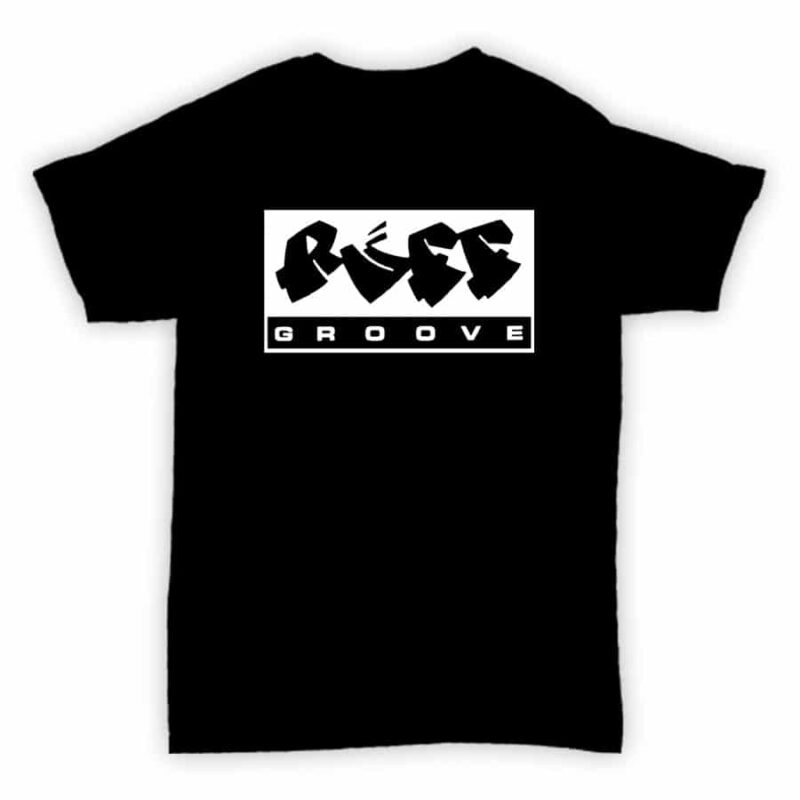 Record Label T Shirt - Ruff Groove Records - Black & White Print