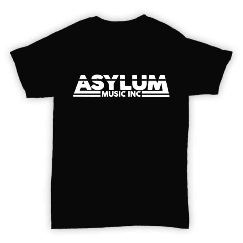 Asylum Music Inc - Record Label T Shirt - Black