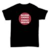 Ravers Choice - Record Label T Shirt - Black With Red Design