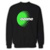 Ozone Recordings - Black Sweatshirt With Green Logo