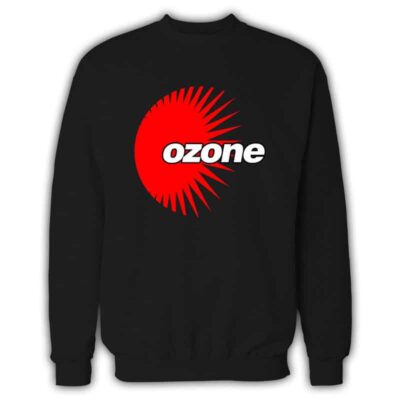 Ozone Recordings - Black Sweatshirt With Red Logo