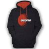 Ozone Recordings Hoodie - Black With Orange Logo