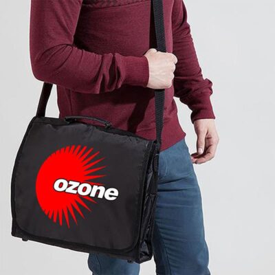 Ozone Recordings Record Bag With Red Logo