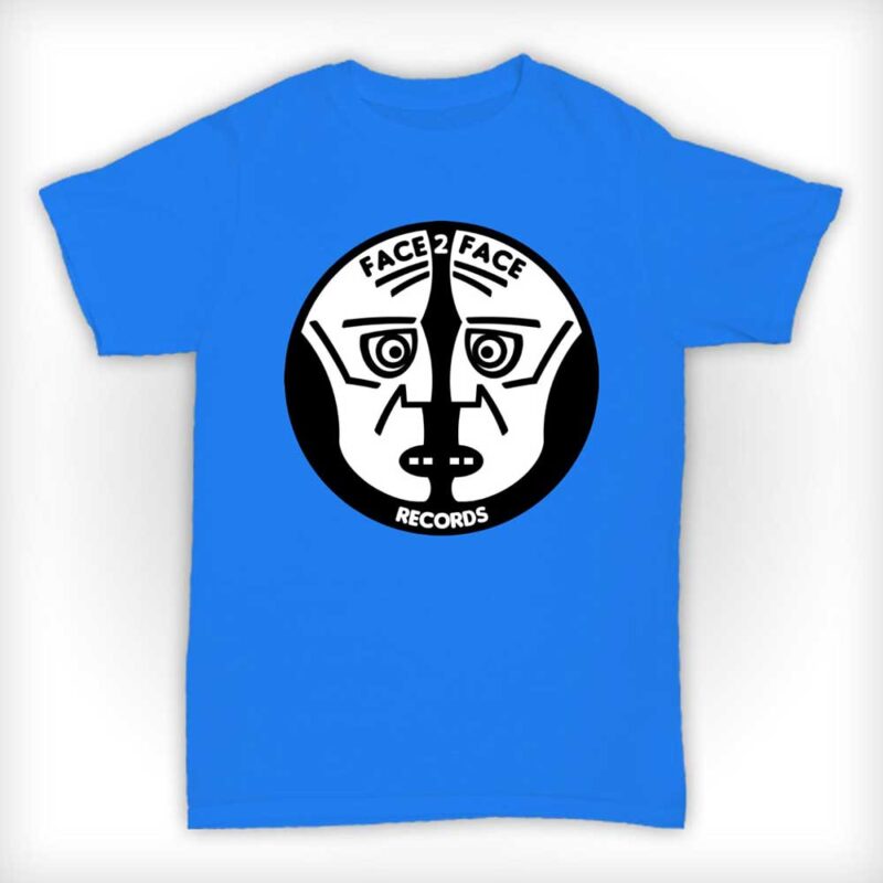 Face 2 Face Records T Shirt - Blue
