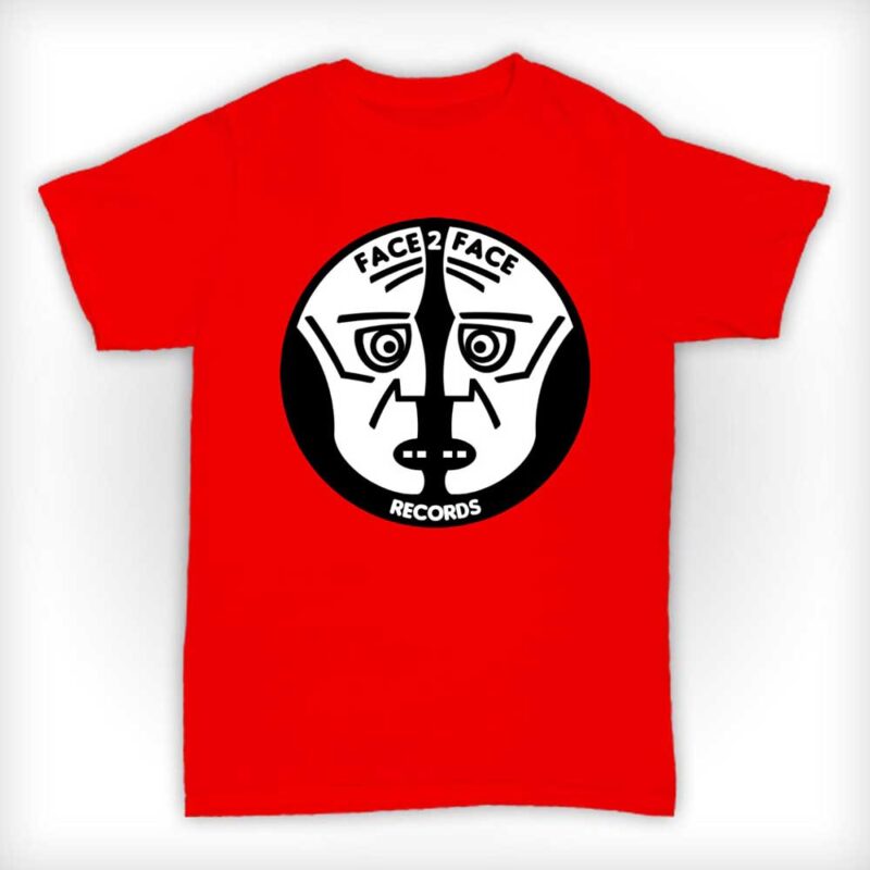 Face 2 Face Records T Shirt - Red