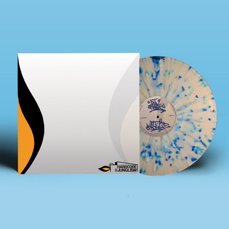 HJ002 - DJ Crystl - Crystlized - Smoke Effect With Blue Splatter Pattern Vinyl