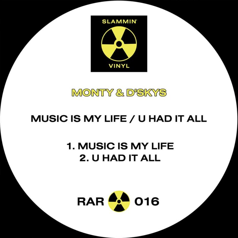 RAR01601 - Monty & D'Skys - Music Is My Life - WAV